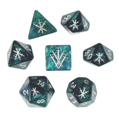 Black Oak Knights Blades 7 - Set Polyhedral Dice Set